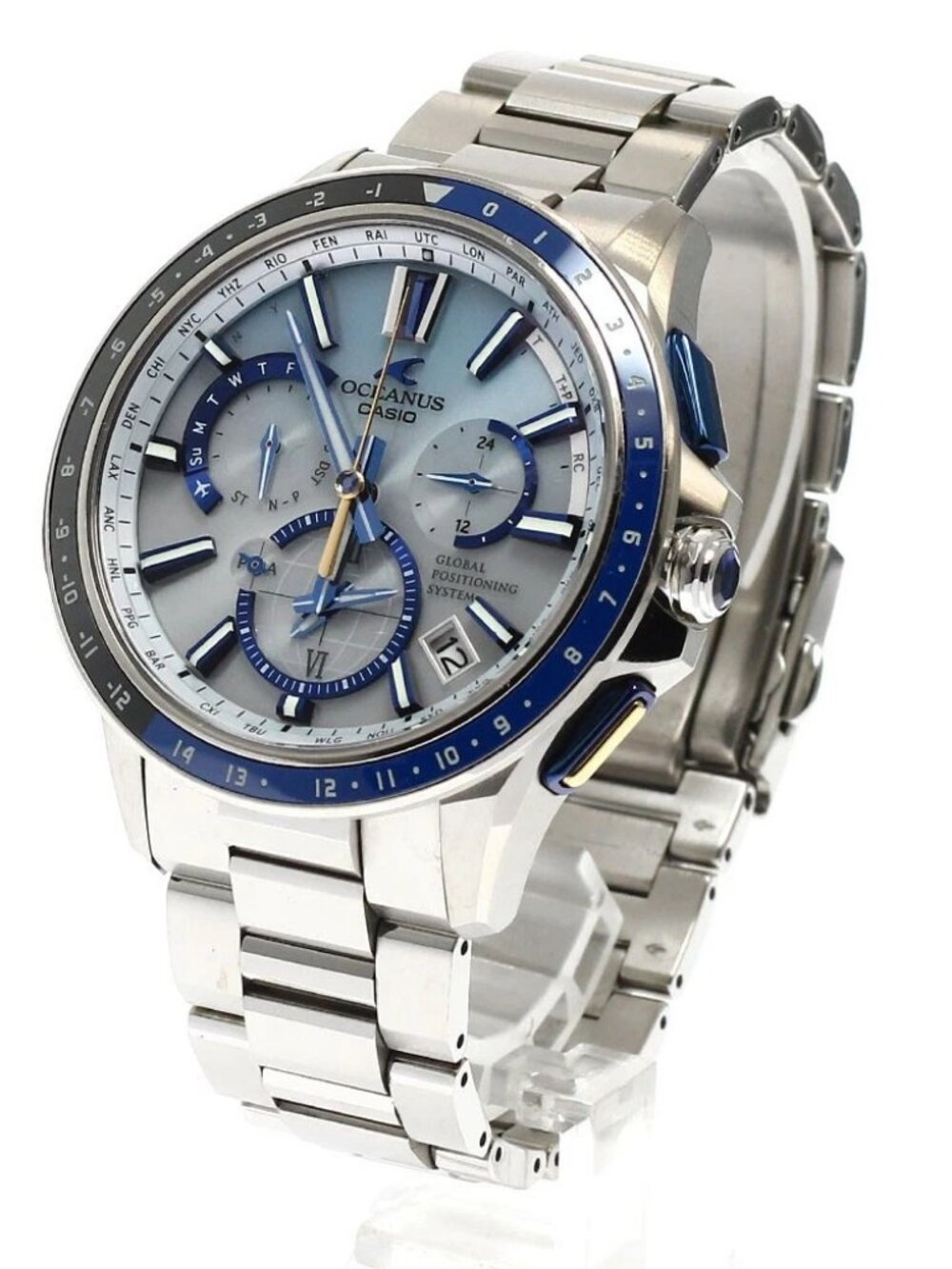CASIO Oceanus OCW-G1100C-7AJF GPS Hybrid Solar Powered Radio Men's Watch_932761